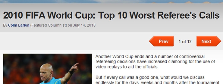 Bleacher Report: 2010 World Cup
